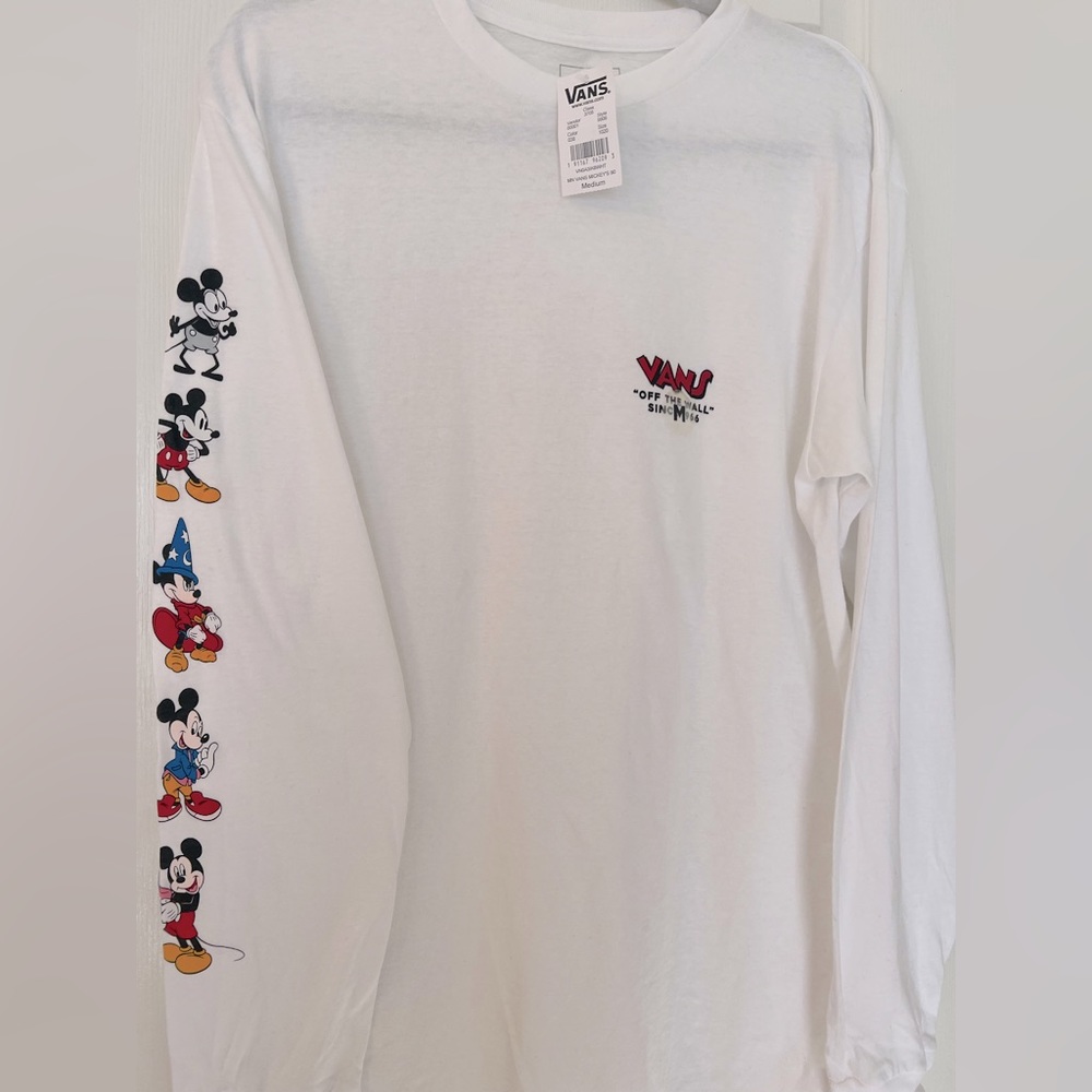 VANS x DISNEY Long sleeve shirt! Comes with tags attached!